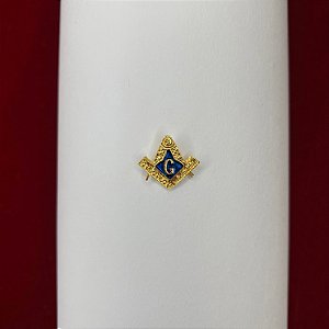 Pin símbolo Maçônico Azul marinho pequeno