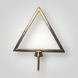 Joia de Bastão Mestre de Cerimonias - Triangulo Dourado