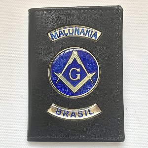 Porta Documentos em Couro Maçonaria Brasil