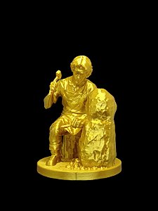 Estatueta Aprendiz dourado pequeno