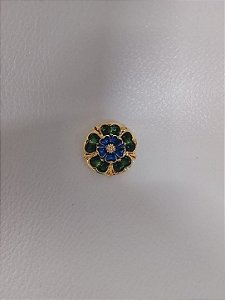 Pin Flor Colorido Decorativo Metal