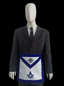 Avental Past Master em Veludo Bordado