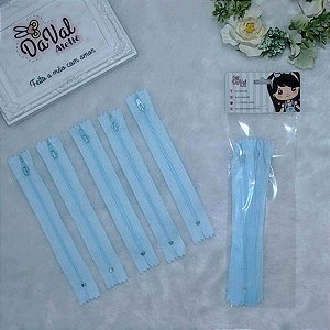 Zíper Azul Bebê 15cm