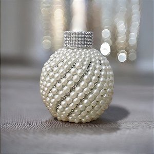 AROMATIZADOR DE AMBIENTES EM VIDRO TORCIDO COM PEROLAS
