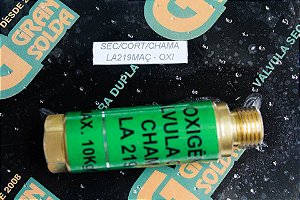 Válvula Corta Chama Maçarico Oxigênio