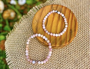Pulseira Opala Rosa 6mm