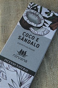 Incenso Nirvana Coco e Sândalo