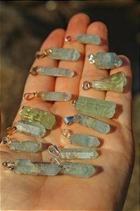 Pingente Água Marinha - Bruta