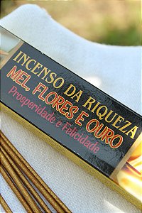 Incenso da Riqueza ( Mel e Flores )