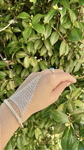 Anel Pulseira prata Crisocola