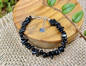 Pulseira Turmalina Negra - Prata