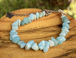 Pulseira Amazonita - Prata