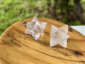 Pingente Merkabah Quartzo Cristal