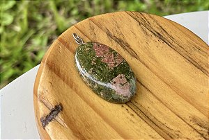 Pingente Oval Unakita - prata