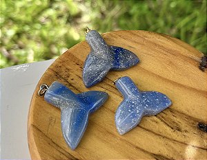 Pingente Cauda de Sereia - Quartzo Azul