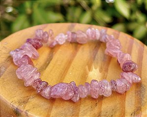 Pulseira Quartzo Morango - Cascalho
