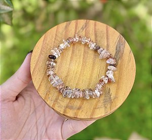 Pulseira Quartzo Rutilado - Cascalho