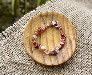 Pulseira Ágata Cornalina - Cascalho