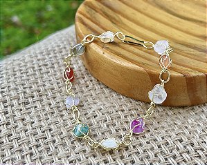 Pulseira Mix de Energias - Dourada
