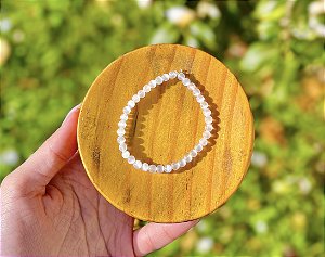 Pulseira Selenita Branca 4mm