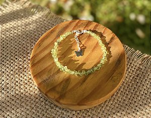 Pulseira Peridoto - Prata
