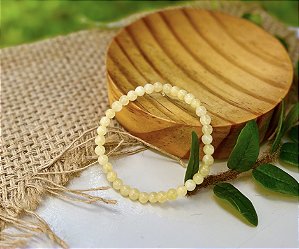 Pulseira Calcita Amarela 4mm