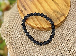 Pulseira Pedra Vulcânica 6mm