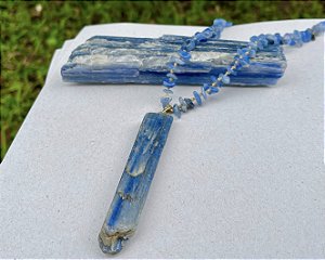 Colar Cianita Azul