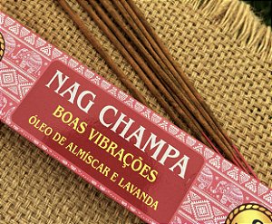 Incenso Nag Champa - Óleo de Almíscar e Lavanda