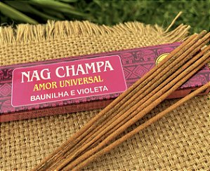 Incenso Nag Champa - Baunilha e Violeta