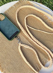 Cordão para celular - Bege