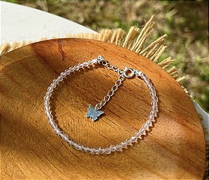 Pulseira Quartzo Cristal - Prata