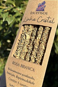Incenso Linha Cristal - Rosa Branca