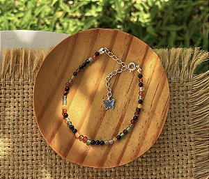 Pulseira Ágatas - Prata