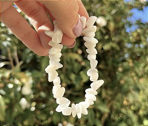 Pulseira Pedra da Lua - Cascalho