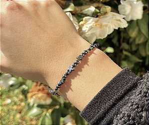 Pulseira Hematita - Estrela