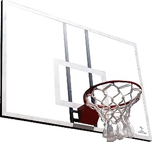 Tabela de basquete oficial 1,80 X 1,05 mt  em acrílico incolor 10 mm