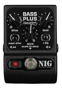 Pedal Bass Plus Felipe Andreoli Nig Baixo Pré Amp Drive