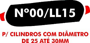 B - Camisa molhadora tipo MOLETOM N00/LL15 para cilindros com diâmetro de 25 a 30 mm