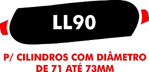 J - Camisa molhadora tipo MOLETOM LL90 para cilindros com diâmetro de 71 a 73 mm