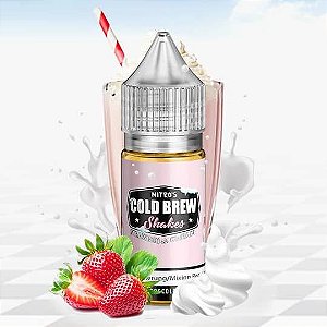 Nic Salt Shakes Strawberry & Cream 30mL - Nitro's Cold Brew
