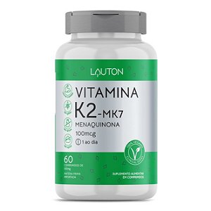 Vitamina K2 (MK-7) - 100mcg - 60 comprimidos - Lauton Nutrition