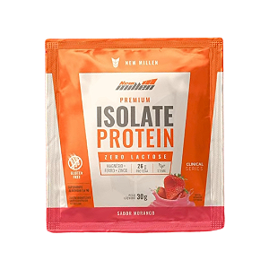 Sache 30g Isolate Protein Zero lactose New Millen. Proteina da Carne (Sabor Morango)