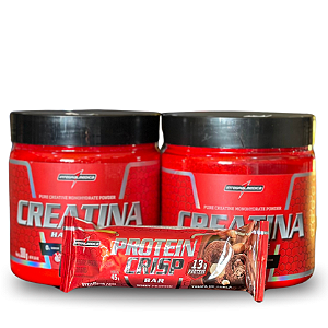 SUPER COMBO: 2 Creatinas IntegralMedica 300g + Barrinha de Proteína