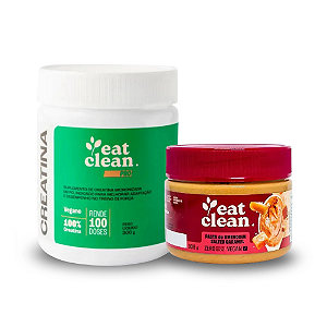 COMBO: Creatina Eat Clean 300g + Pasta de Amendoim Eat Clean 300g