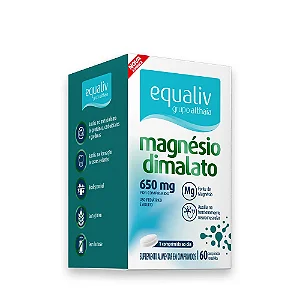 Magnésio Dimalato 650mg | Equaliv (60 Cápsulas)