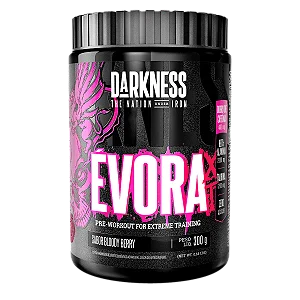 Evora Xt Darkness - Pré-Treino Com Dobro De Cafeína Bloody Berry 300g