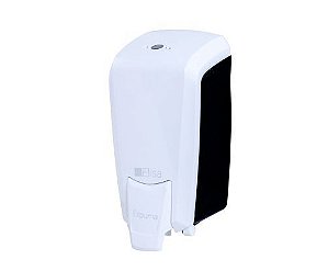 Dispenser Sabonete Mini Espuma Branco/Preto Trilha