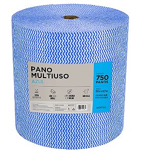 Pano Multiuso Azul Rolo 750 panos 300x0,27 - SuperPro