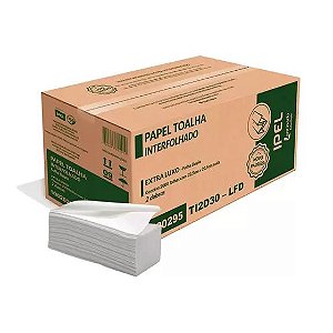 Papel Toalha Interfolhada F. Dupla Virgem 22,5X21 C/2000 30g/m2 - IPEL